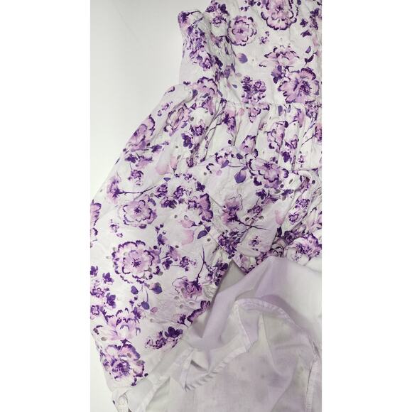 Btween SZ 12 Girls Dress Floral Embroidered Ruffle No Sleeve Baby Doll Lined - Picture 12 of 14